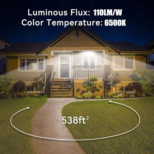 4Pack LED Flood Light Outdoor,100W LED Work Light 11000lmwith 6FT US Plug,IP66 Waterproof Exterior Security Lights,6000K Daylight White Outside Floodlights Slim Design for Playground Yard