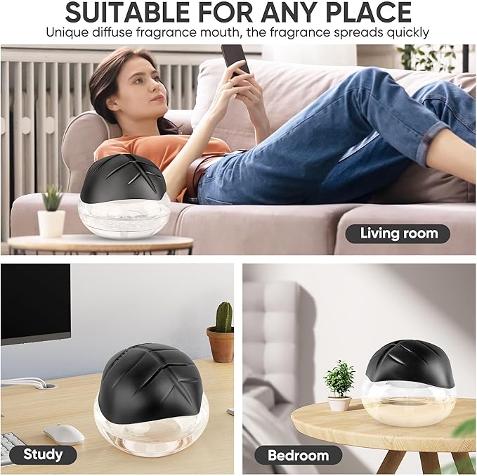 Water Based Air Purifier for Home with Essential Oil Diffuser and Humidifier Function, Rainbow Air Washer with LED Night Light, Freshener for Smoke and Pet Odors, Includes 6x10ml Essential Oils