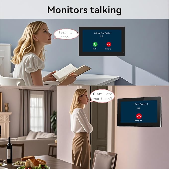 4 Units Apartment 2-Wire Video Intercom System