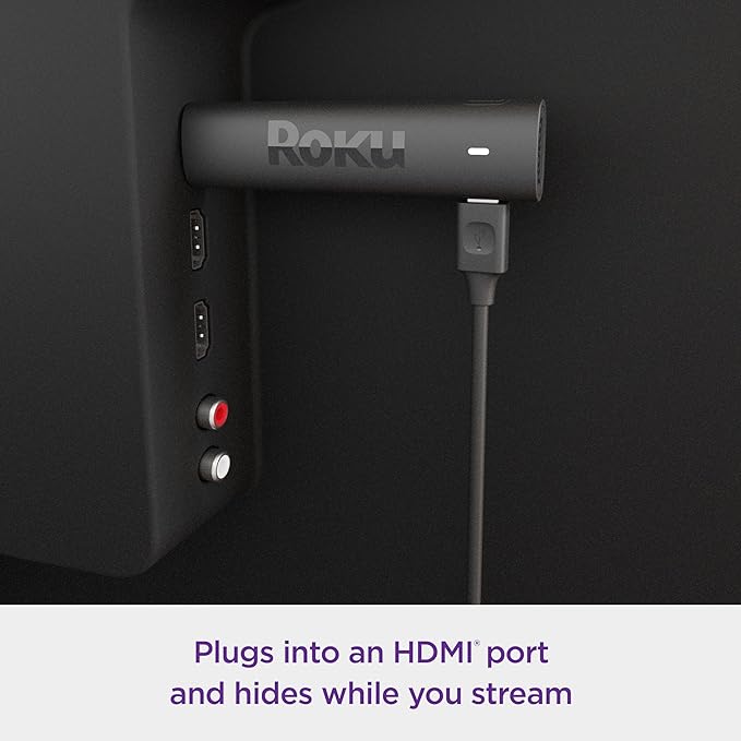 Roku Streaming Stick 4K + Roku Indoor Camera - Home Security - 1-Pack