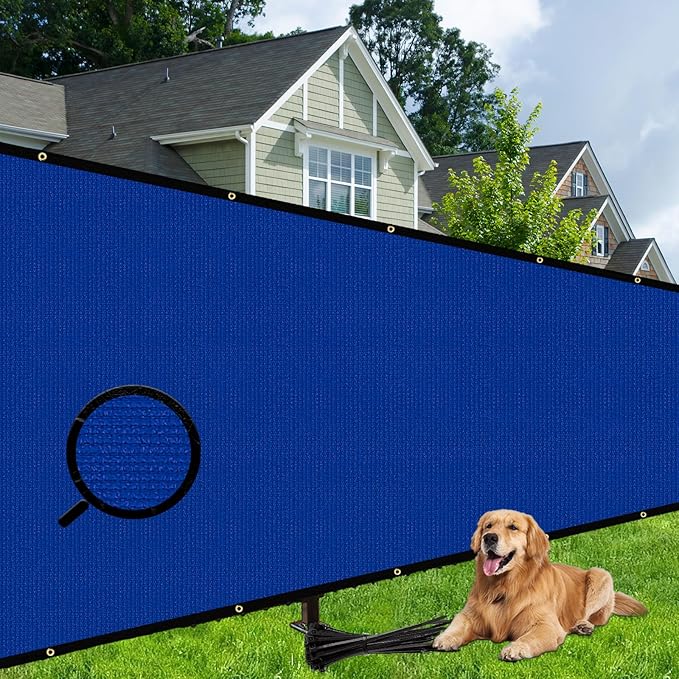 Shade&Beyond 4' X 50' Fence Privacy Screen Heavy Duty 170 GSM Fencing Mesh Shade Net Cover for Wall Garden Back Yard Outdoor Home Decoration, Black