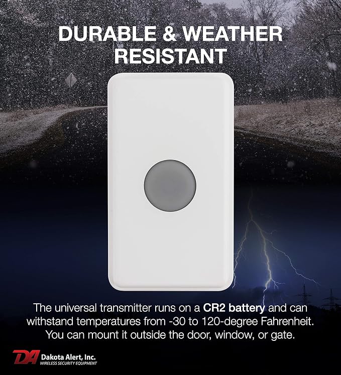 Dakota Alert UTDCR-4000 Wireless Doorbell & Mailbox Alert System, 1-Mile