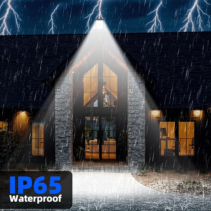 FOWSEEK Solar Street Lights Outdoor Waterproof, 2 Pack High Lumen Solar Outdoor Flood Lights with Motion Sensor, Lamparas Luces Solares para Exteriores Dusk to Dawn Commercial Lighting for Yard