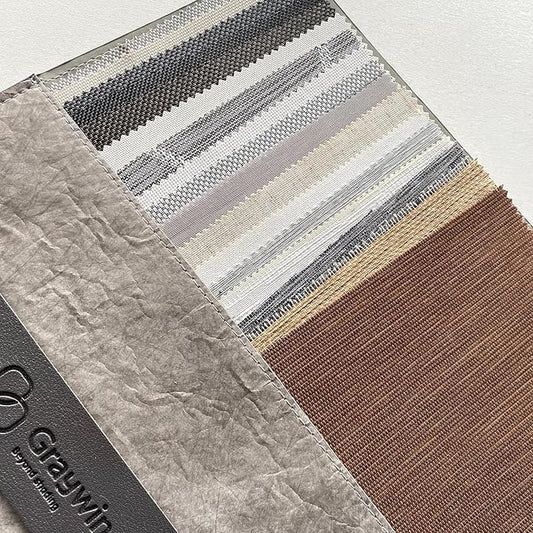 Graywind Motorized Light Filtering Shades for Windows Doors (Fabric Samples)