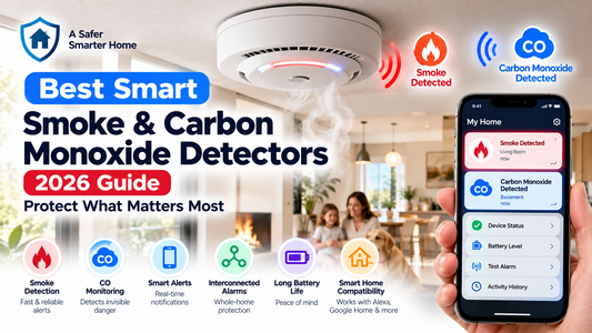 Find the best smart smoke and carbon monoxide detectors for your home. Compare WiFi alerts, sensor types, battery life, safety certifications, and smart features.