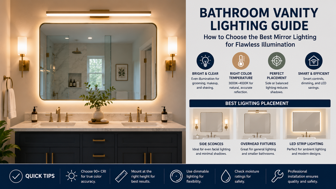 How to Choose the Right Bathroom Vanity Lighting for Flawless Mirror Illumination
