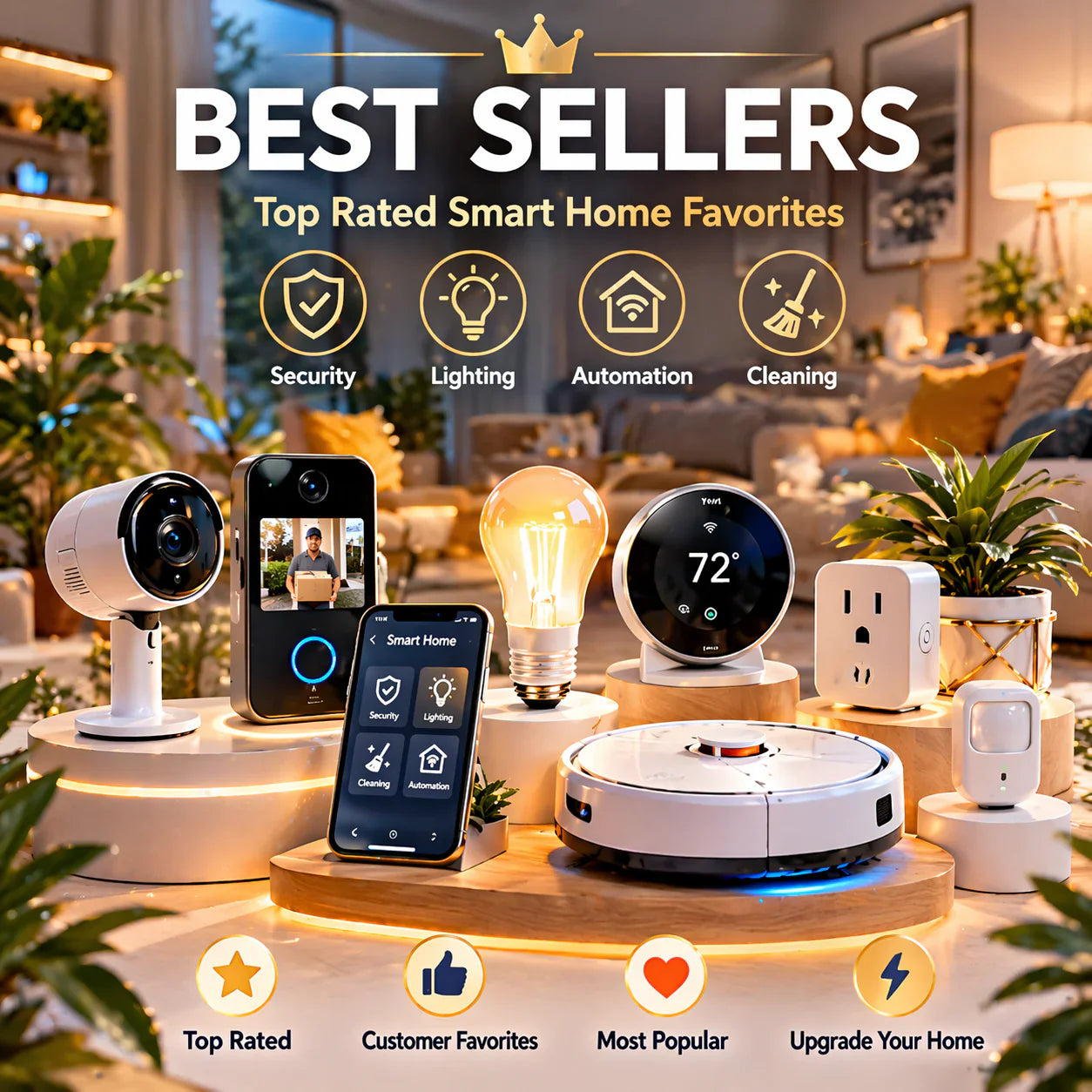Best Selling Smart Home Products with Top Rated Security, Lighting and Home Automation Solutions