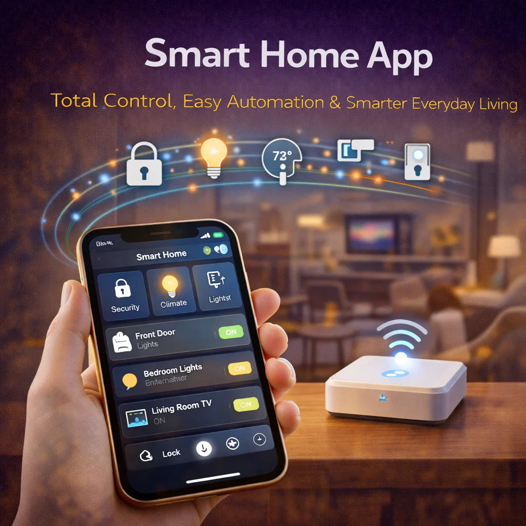 Smart Home App with Remote Control, Connected Automation and Complete Home Management