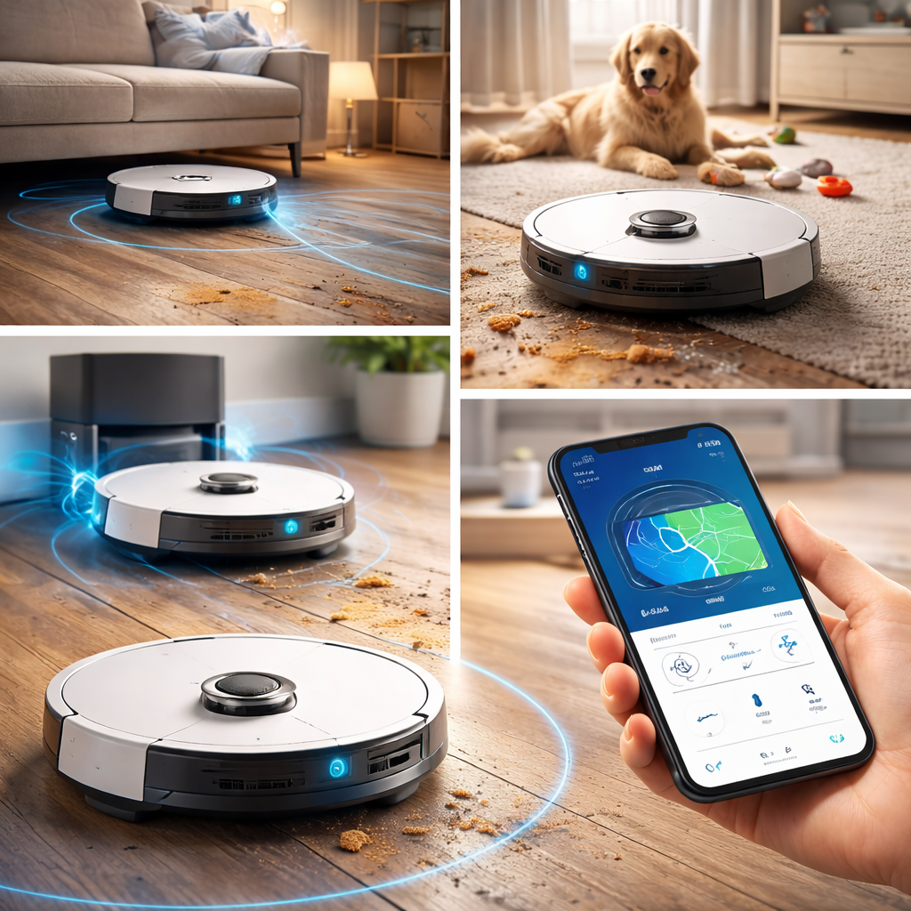 Smart robot vacuums for pet hair, carpets, hardwood floors, and easier everyday home cleaning