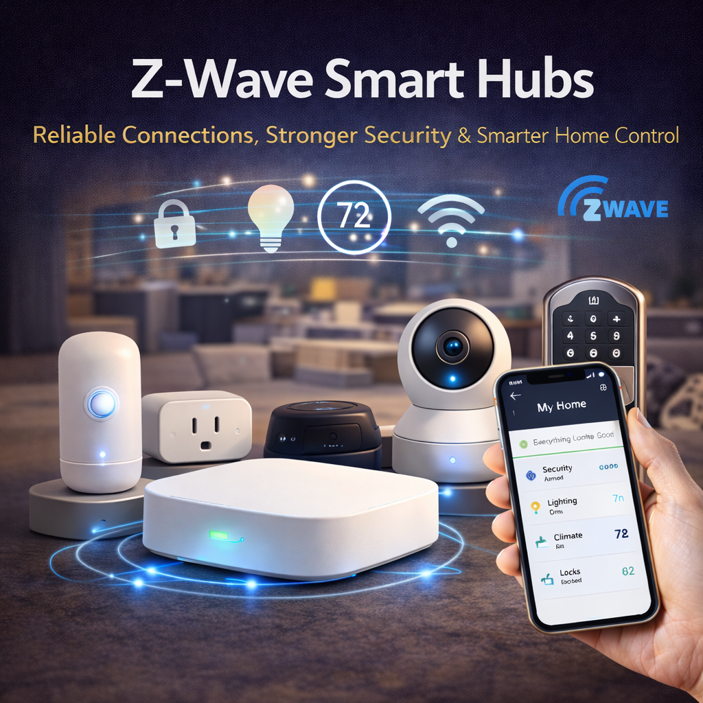 Z-Wave Smart Hubs with Smart Automation, Connected Devices and Reliable Home Security Systems