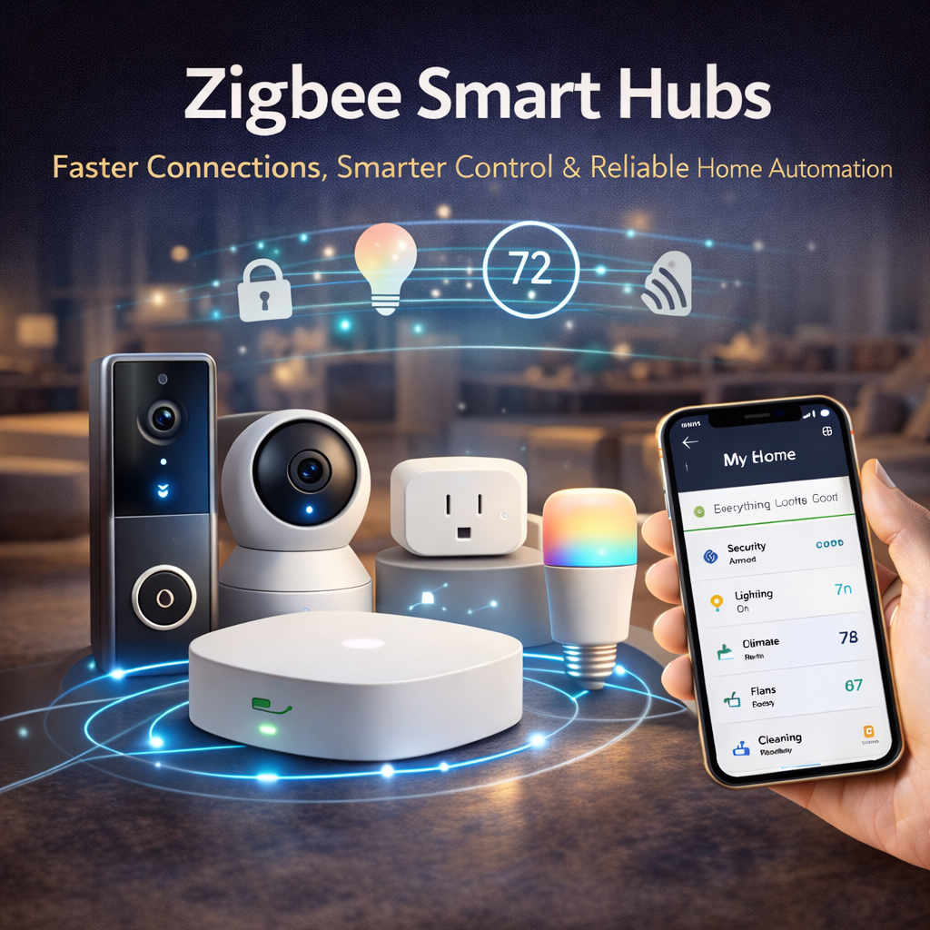 Zigbee Smart Hubs with Connected Devices, Smart Automation and Reliable Home Control Systems