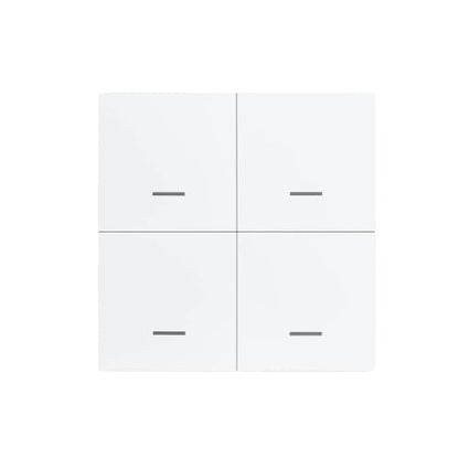 Wireless Tuya & Zigbee Compatible 4-Gang Scene Switch – Smarthome & Home Assistant Ready, Battery Powered with 12 Scene Options – Zigbee or Tuya Hub Required
