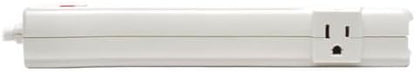 Tripp Lite 7 Outlet Surge Protector Power Strip, 12ft Long Cord, Right-Angle Plug, Fax/Modem Protection, RJ11, $50,000 Insurance (SUPER6TEL12)
