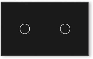 Smart Switch,Neutral Wire Required,APP Control,Black 2 Button