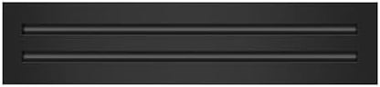BUILDMART - 18x4 Modern AC Vent Cover - Decorative Black Aluminum Air Vent - Standard Linear Slot Diffuser - Heating and Cooling Register Grille for Ceiling, Walls & Floors - Texas Buildmart