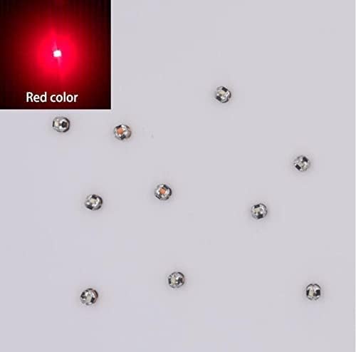 Taidacent 80mm Remote 5V Wireless LED Coil and 10PCS Colorful Wireless LEDs Wireless LED Induction Wireless Charging Module (Only 10 Red Wireless LEDs Without Transmitter Coil)