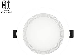 RAB WFRL6R139FA120WB Edge-Lit Wafer CCT Field Adjustable, 2700/3000/3500/4000/5000K All-in-one, No Housing Required (Baffle, 6")