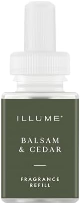 Pura x Illume Home Diffuser Refill, Single Refill, Balsam & Cedar