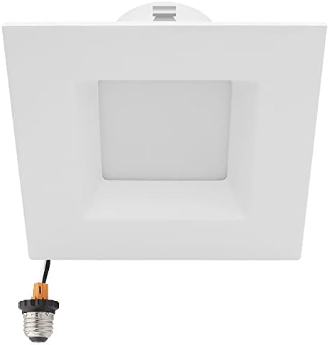 Maxxima 4 in. Retrofit Recessed Square LED Downlight, 800 Lumens, 5 CCT