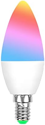 Zigbee E14 Smart RGBCW Candle Bulb Compatible with Alexa & Google Home SmartThings, App and Voice Control,ZigBee Hub Required., NS-002-2