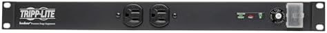 Tripp Lite 12-Outlet Rackmount PDU Isobar Surge Protector Power Strip, 20A, 3840 Joules, 15ft Cord with 5-20P Plug, 1U Rack-Mount, Lifetime Manufacturer's Warranty & $25,000 Insurance (IBAR12-20ULTRA)