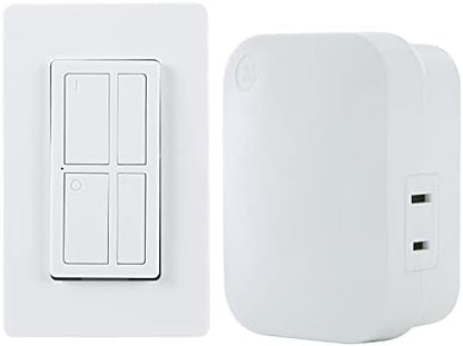 MySelectSmart Remote Control Outlet, Dimmable, 1 Outlet, Full Kit, White