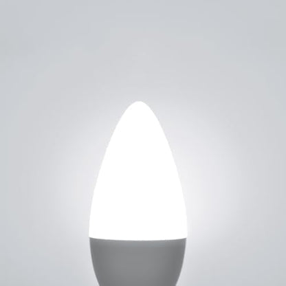comzler 12 Pack E12 LED Candelabra Light Bulb, 5000K Daylight, 5 Watt 60W Equivalent Ceiling Fan Light Bulbs, Type B Light Bulb B11 Shape for Chandelier, Small Base, CRI85+, 500Lumen, Non-Dimmable