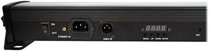 Rockville ROCKSTRIP 252 LED 50W RGB Color Strip Light Bar, 3/4/5/7-Channel DMX, High-Speed Color Changing, Master/Slave Link, Remote, for DJs and Stage