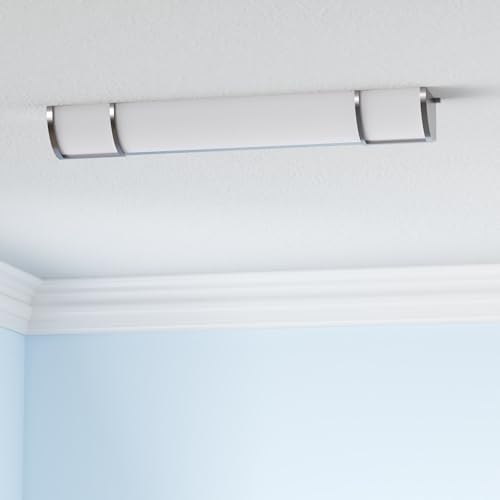ASD LED 24" Vanity Flush Mount Light Fixture, Linear Bathroom Lighting Bar | 3CCT, Dimmable, Energy Star, ETL Listed | 25W 1950LM 3000-5000K 120V | Long Bath Wall Sconce Over Mirror | Nickel, 4 Pack