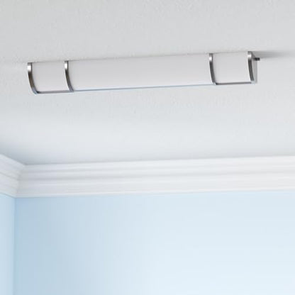 ASD LED 24" Vanity Flush Mount Light Fixture, Linear Bathroom Lighting Bar | 3CCT, Dimmable, Energy Star, ETL Listed | 25W 1950LM 3000-5000K 120V | Long Bath Wall Sconce Over Mirror | Nickel, 4 Pack