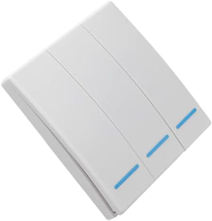 Smart Scene Switch Wireless Remote Control for Home Automation | ABS material wall button, Tuya hub, bedroom lighting control, fan automation, wireless scene switch for smart home devices