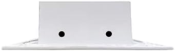 BUILDMART - 22x4 Modern AC Vent Cover - Decorative White Aluminum Air Vent - Standard Linear Slot Diffuser - Heating and Cooling Register Grille for Ceiling, Walls & Floors - Texas Buildmart