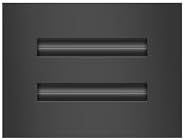BUILDMART - 6x4 Modern AC Vent Cover - Decorative Black Aluminum Air Vent - Standard Linear Slot Diffuser - Heating and Cooling Register Grille for Ceiling, Walls & Floors - Texas Buildmart