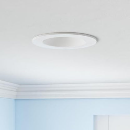 Smart Recessed Light 6 Inch, APP Control, Dimmable, RGBCW, Cool to Warm White, 2700K~6500K, CRI80+, Color Changing Retrofit LED Can Light, Bluetooth Mesh Smart Home Lighting, 6Pack