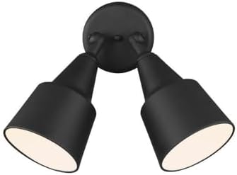 Generation Lighting 2-Light 12.5-Inch Adjustable Flood Light in Black
