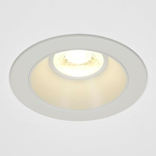 Maxxima 4" Anti-Glare LED Downlight Canless, 1200 Lumens, 5CCT, Stone Gray