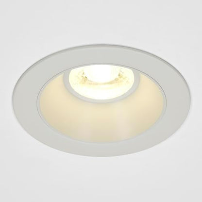 Maxxima 4" Anti-Glare LED Downlight Canless, 1200 Lumens, 5CCT, Stone Gray