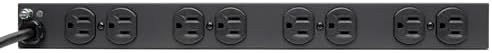Tripp Lite 14-Outlet Rack Mount Surge Protector Power Strip PDU, 15A, 120V, 3000 Joules, 15ft Cord with 5-15P Plug, 1U Horizontal Rack Mount, Lifetime Manufacturer's Warranty (DRS-1215)