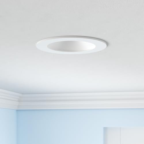 Smart Can Light 6 Inch, Multicolorred, Dimmeble, 2700K-6500K CCT Selectable, RGB Remote LED Recessed Lighting 4 Pack, WiFi & Bluetooth LED Downlight, Compatible with Alexa Google Home