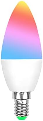 Homekit E14 Smart RGBCW Candle Bulb Works with Homekit Siri Voice Control,5W