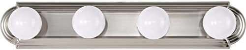 Nuvo 60/301, 4-Light Vanity Light, Brushed Nickel, 24-Inch, Bathroom Light