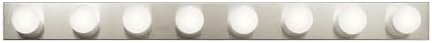Kichler 8-Light Bathroom Vanity Light, Brushed Nickel