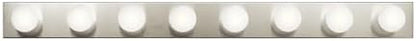 Kichler 8-Light Bathroom Vanity Light, Brushed Nickel