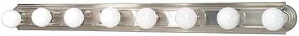 Nuvo 60/303, 8-Light Vanity Light, Brushed Nickel, 48-Inch, Bathroom Light