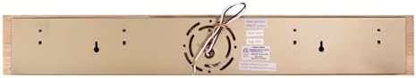 Design House 500215 5-Light Vanity Strip Light Contemporary Dimmable for Bathroom, Bedroom, Makeup Vanity, Honey Oak