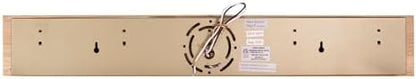 Design House 500215 5-Light Vanity Strip Light Contemporary Dimmable for Bathroom, Bedroom, Makeup Vanity, Honey Oak