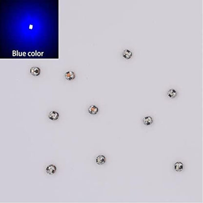 Taidacent 80mm Remote 5V Wireless LED Coil and 10PCS Colorful Wireless LEDs Wireless LED Induction Wireless Charging Module (Only 10 Blue Wireless LEDs Without Transmitter Coil)