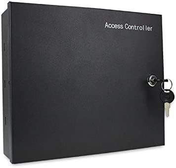 Request to Exit PIR Motion Sensor 4 Doors Access Control Electronmagnetic 600 LBS Magnetic Lock 110-240V Power Supply Box RFID Keypad Reader Keyfobs/Cards(Phone APP remotely Open Door)