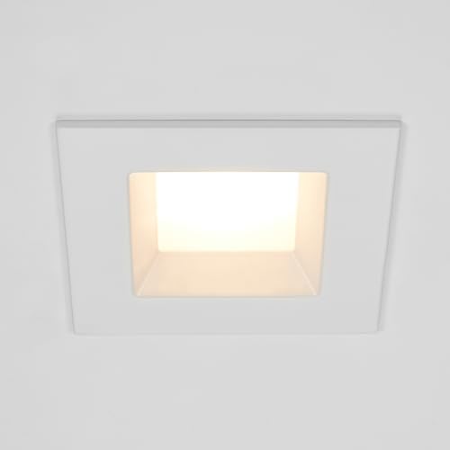 Maxxima 4 in. Retrofit Recessed Square LED Downlight, 800 Lumens, 5 CCT