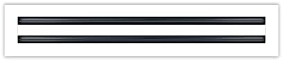 BUILDMART - 20x4 Modern AC Vent Cover - Decorative White Air Vent - Standard Linear Slot Diffuser - Register Grille for Ceiling, Walls & Floors - Texas Buildmart